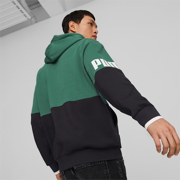 PUMA POWER Colourblock Hoodie Men, Vine, extralarge-GBR