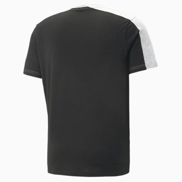 BLOCK x TAPE Men's Regular Fit T-Shirt, Light Gray Heather, extralarge-AUS