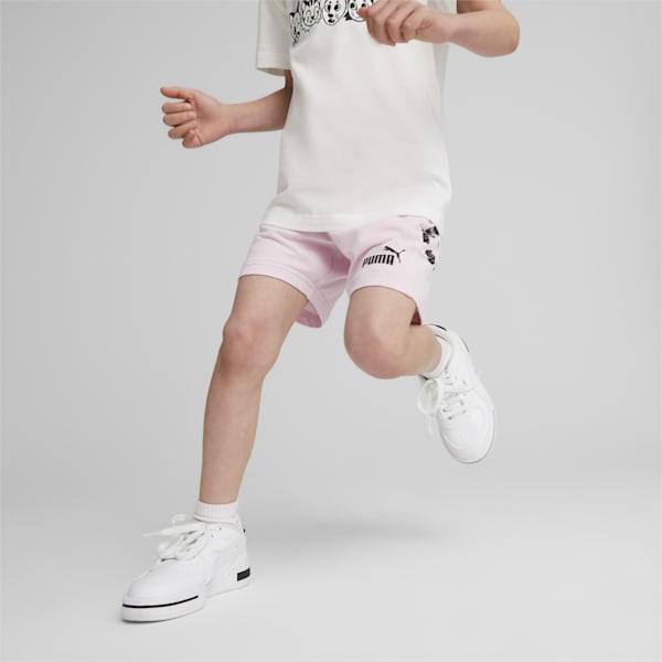 PUMA Mates Kids' Regular Fit Shorts, Pearl Pink, extralarge-IND