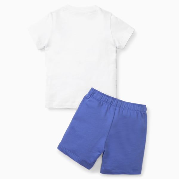 Minicats Toddlers' T-shirt & Shorts Set, PUMA White-Royal Sapphire, extralarge-IND