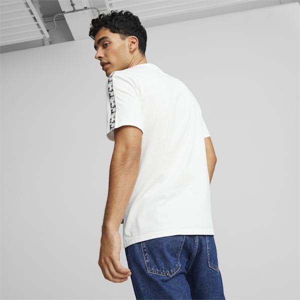 Essential TAPE CAMO Men's Regular Fit T-Shirt, PUMA White, extralarge-IND