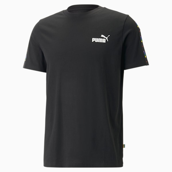 CAMISETA PUMA HOMBRE ESS LOGO TEE AZUL BLANCO. PUMA