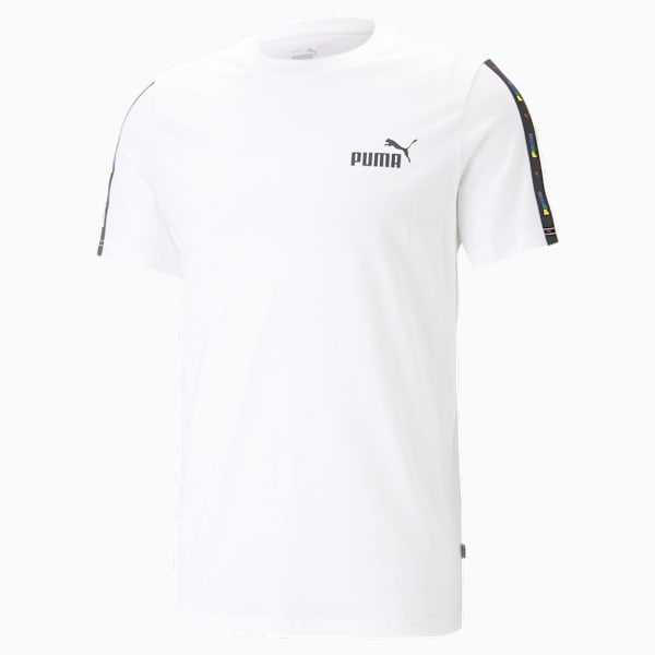 Camiseta Essentials Tape Love Is Love para hombre, PUMA White, extralarge