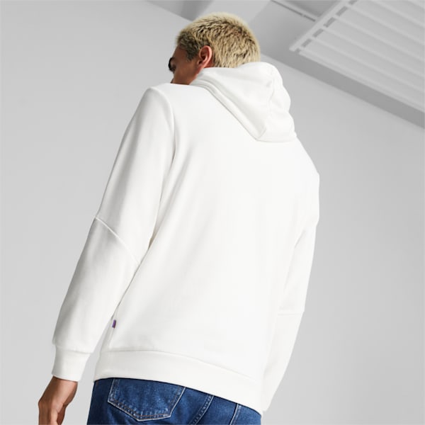 Sudadera con capucha LOVE IS LOVE para hombres, PUMA White, extralarge