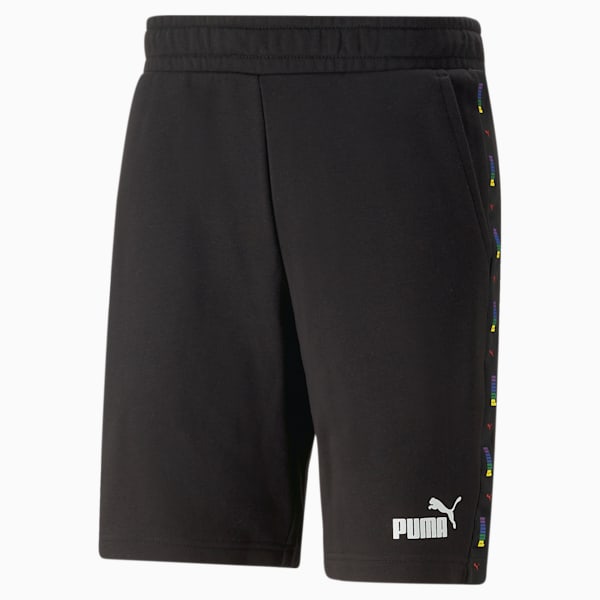 Essentials Love is Love Tape Men's Short, PUMA Black, extralarge