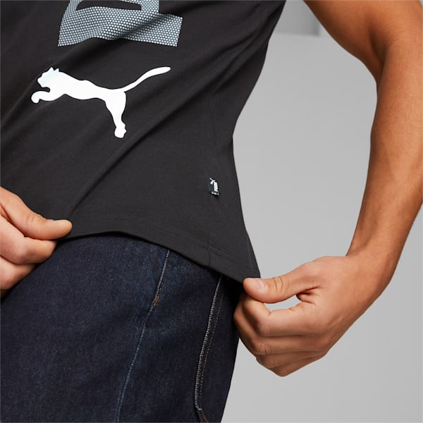Essentials+ Logo Lab Men's Regular Fit T-Shirt, PUMA Black, extralarge-IND