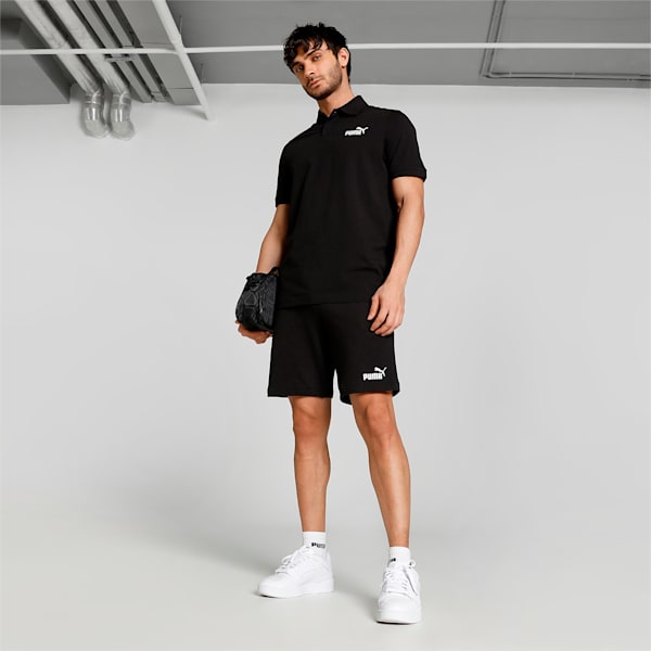 Essential ELEVATED Men's Regular Fit Polo, PUMA Black, extralarge-IND
