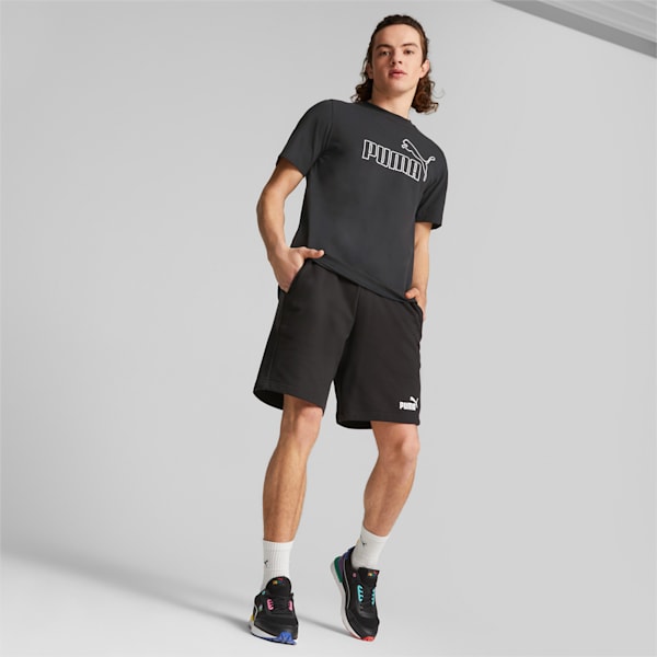 Essential ELEVATED Pique Men's Regular Fit Shorts, PUMA Black, extralarge-IND