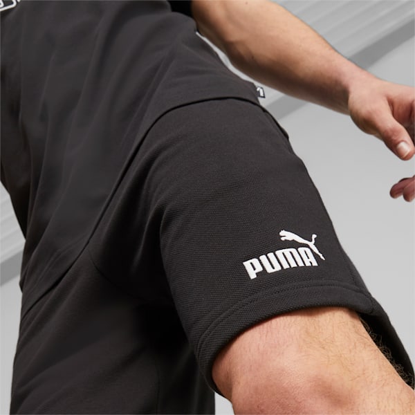 Essential ELEVATED Pique Men's Regular Fit Shorts, PUMA Black, extralarge-IND