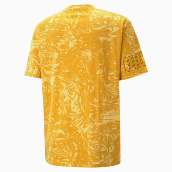 POWER AOP Men's Relaxed Fit T-Shirt, Mustard Seed, extralarge-IND