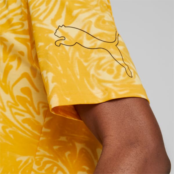 POWER AOP Men's Relaxed Fit T-Shirt, Mustard Seed, extralarge-IND