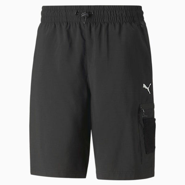 Shorts tejidos Open Road para hombre, PUMA Black, extralarge