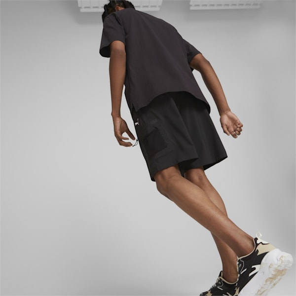 Shorts tejidos Open Road para hombre, PUMA Black, extralarge