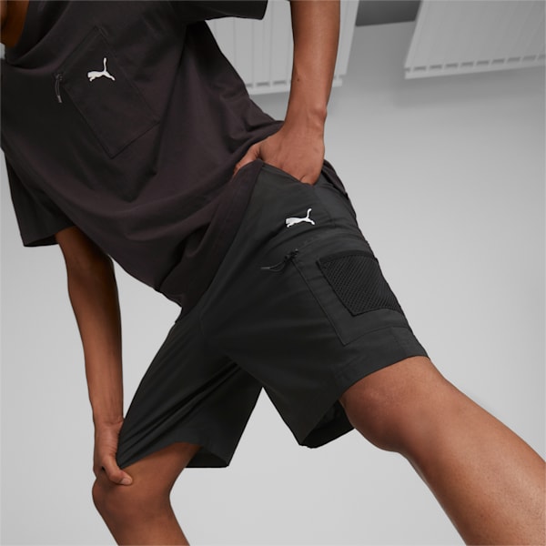 OPEN ROAD Woven Men's Regular Fit Shorts, PUMA Black, extralarge-IND