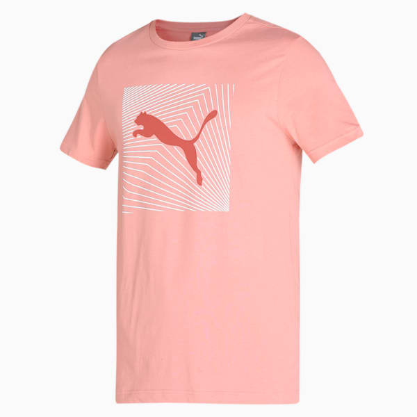 Logo Men's Slim Fit T-Shirt, Rosette, extralarge-IND