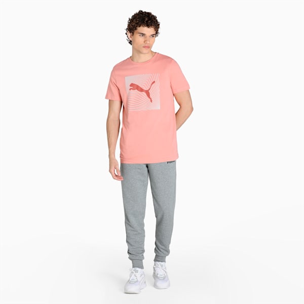 Logo Men's Slim Fit T-Shirt, Rosette, extralarge-IND