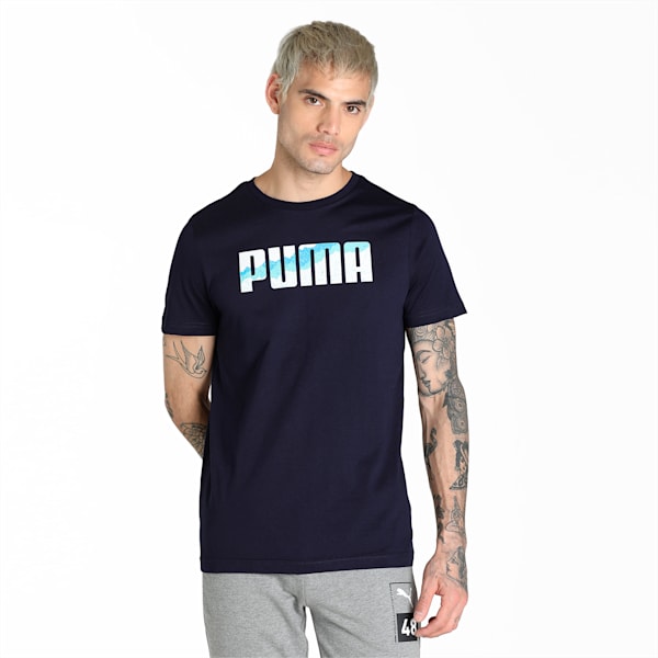 PumaLogo Men's T-Shirt, Peacoat