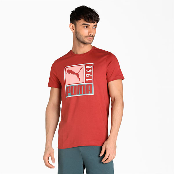 Graphic Men's Slim Fit T-Shirt, Chili Oil, extralarge-IND