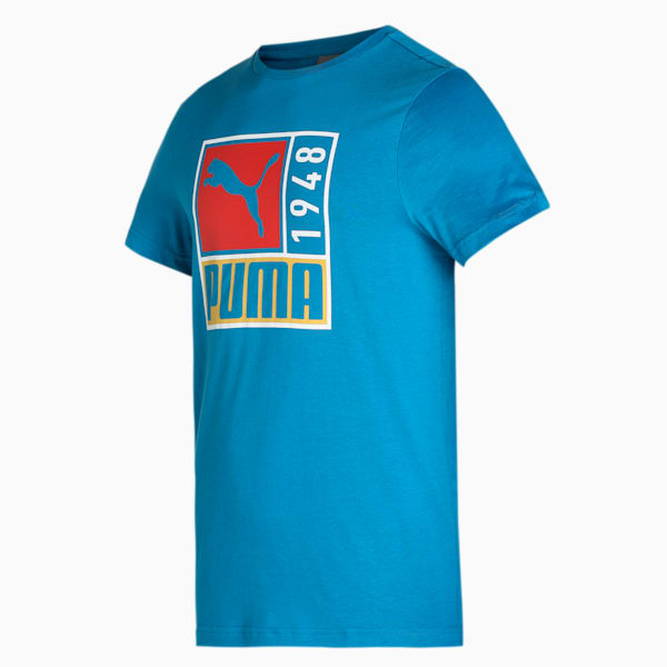 Graphic Men's Slim Fit T-Shirt, Vallarta Blue, extralarge-IND