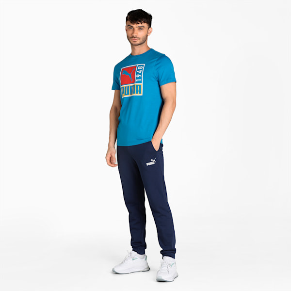 Graphic Men's Slim Fit T-Shirt, Vallarta Blue, extralarge-IND