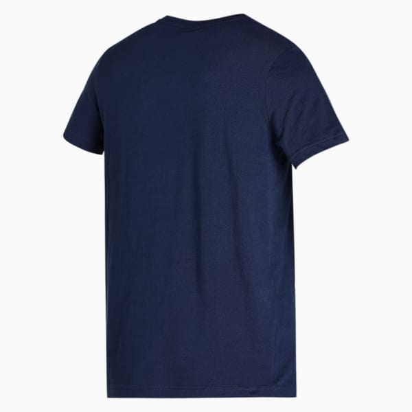 Multi Logo Graphic Men's T-Shirt, Peacoat