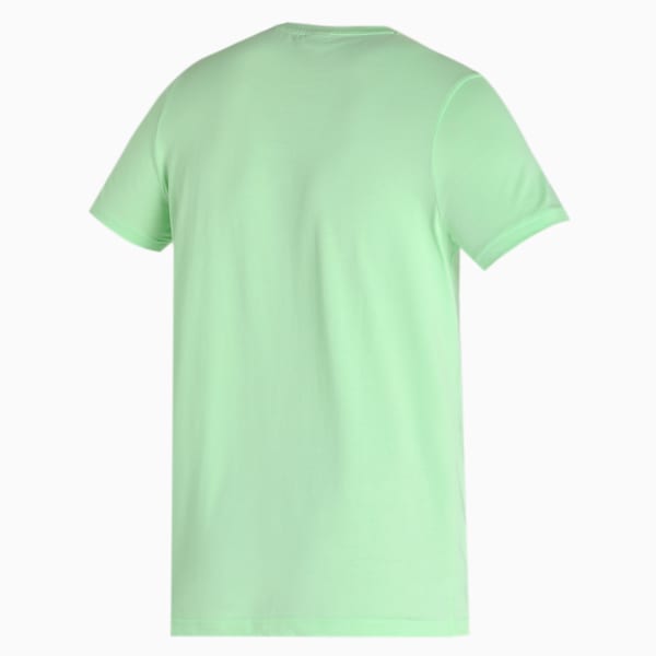 Multi Logo Graphic Men's Slim Fit T-Shirt, Paradise Green, extralarge-IND