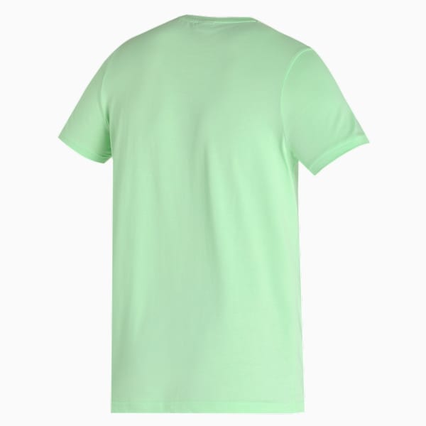 Multi Logo Graphic Men's Slim Fit T-Shirt, Paradise Green, extralarge-IND