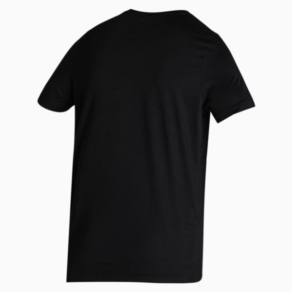 Graphic Logo Men's Slim Fit T-Shirt, Puma Black, extralarge-IND