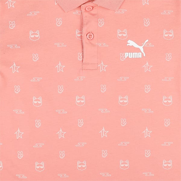 PUMAx1DER AOP Youth Regular Fit Polo T-Shirt, Rosette, extralarge-IND