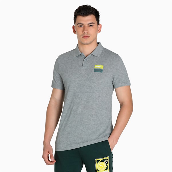 Original SW Graphic Men's Slim Fit Polo, Medium Gray Heather, extralarge-IND