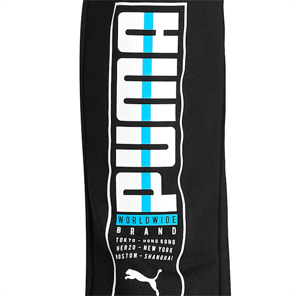 Worldwide Graphic Slim Fit Pants, Puma Black, extralarge-IND
