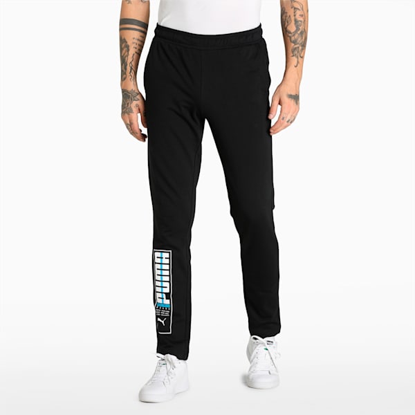 Worldwide Graphic Slim Fit Pants, Puma Black, extralarge-IND