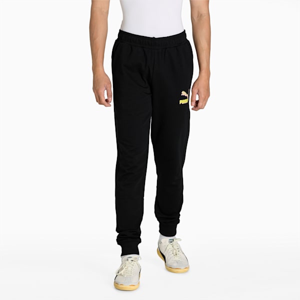 Archive Graphic Men's Slim Fit Pants, Puma Black, extralarge-IND
