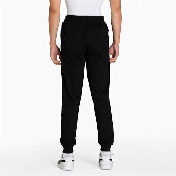 Zippered Graphic Men's Slim Fit Pants, Puma Black, extralarge-IND