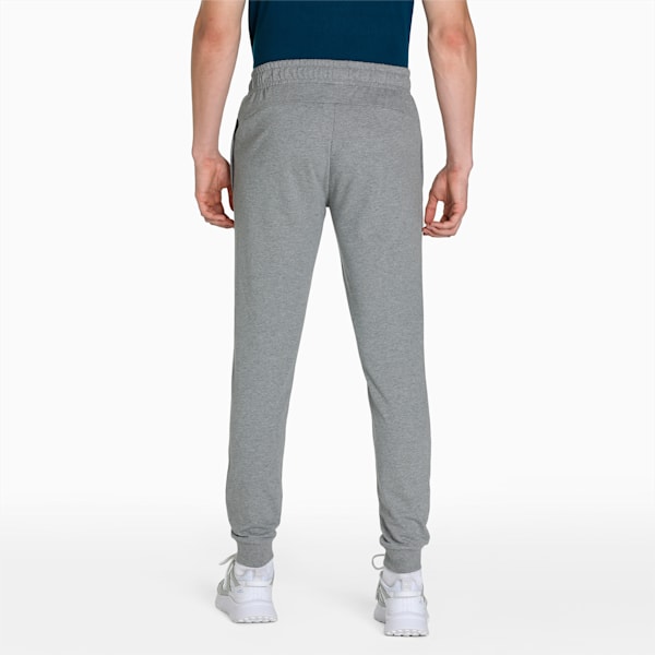 Zippered Graphic Men's Slim Fit Pants, Medium Gray Heather, extralarge-IND