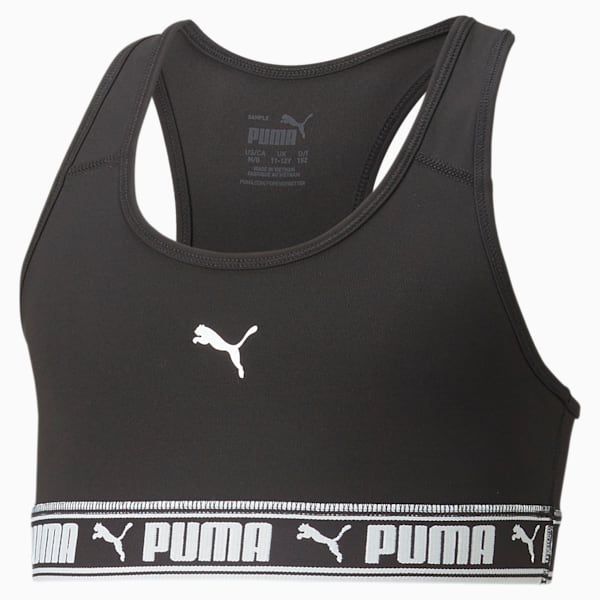 Strong Girls Sports Bra, PUMA Black, extralarge-IND