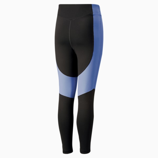 FAV High-Waist Youth Tights, PUMA Black-Elektro Purple, extralarge-IND