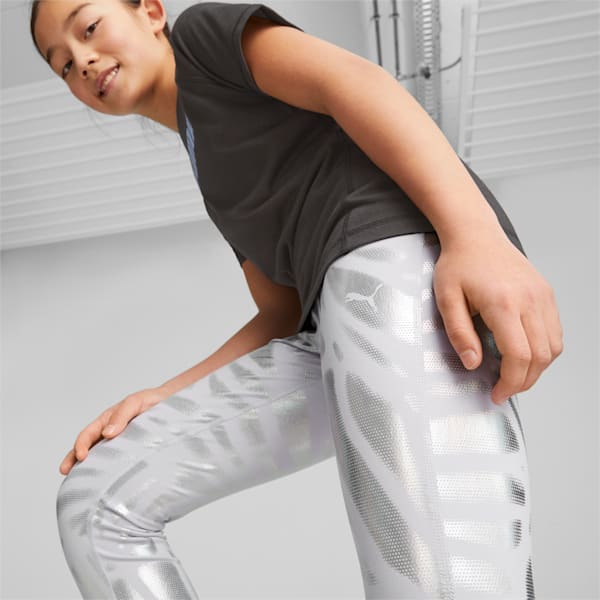 Leggings estampados Nova Shine para niños grandes, Spring Lavender