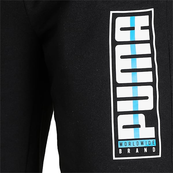 Worldwide Graphic Men's Shorts, Puma Black, extralarge-IND