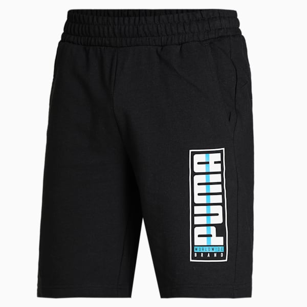 Worldwide Graphic Men's Shorts, Puma Black, extralarge-IND