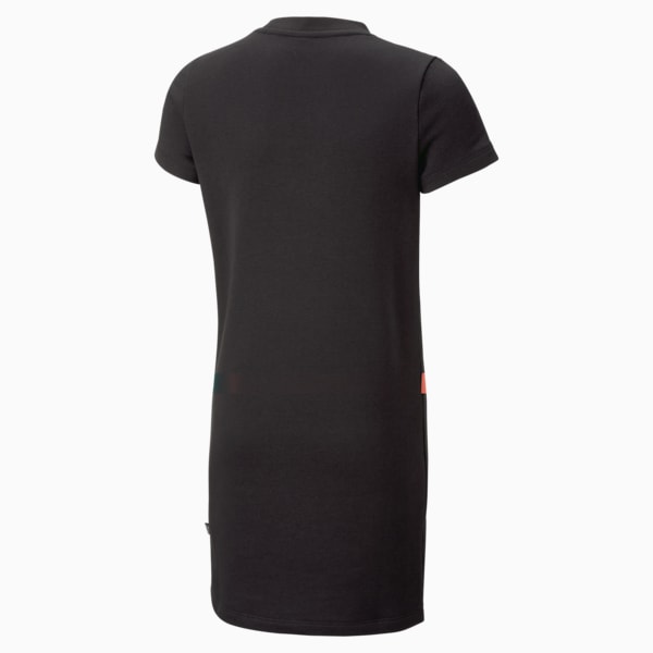 Essentials+ Logo Girls' Dress, PUMA Black, extralarge