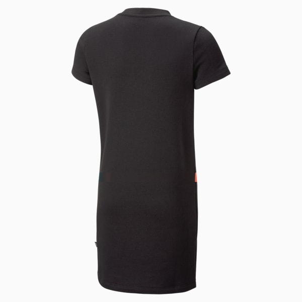 PUMA Essentials Big Kids' T-Shirt Dress, PUMA Black, extralarge