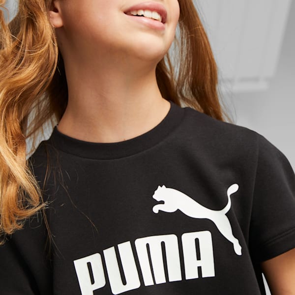 Essentials+ Logo Girls' Dress, PUMA Black, extralarge