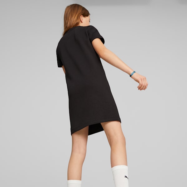 Essentials+ Logo Girls' Dress, PUMA Black, extralarge