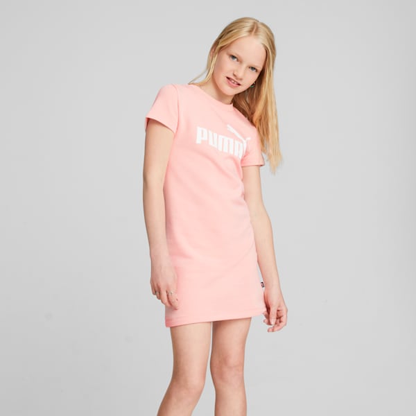 Vestido Essentials+ Logo para jóvenes, Peach Smoothie, extralarge