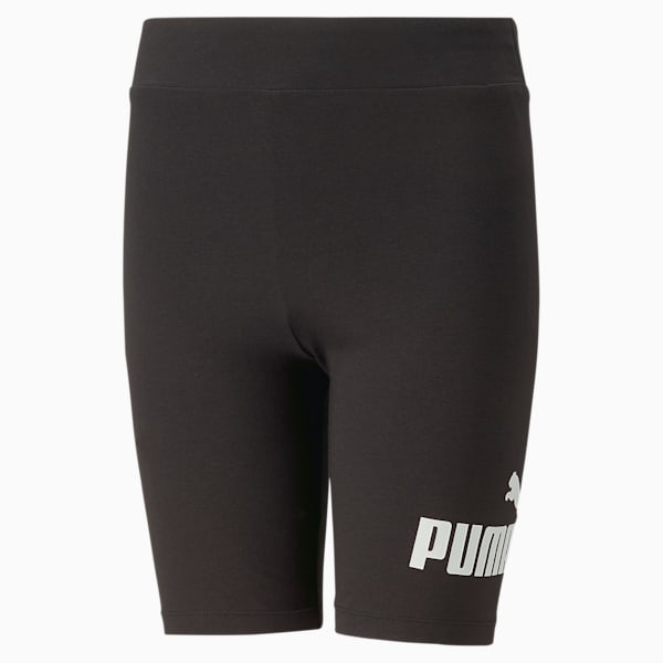 Essentials+ Logo Short Leggings Youth, PUMA Black, extralarge-GBR