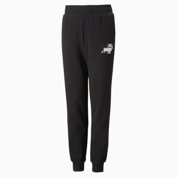 Essentials+ Street Art Kids' Regular Fit Sweatpants, PUMA Black, extralarge-IND