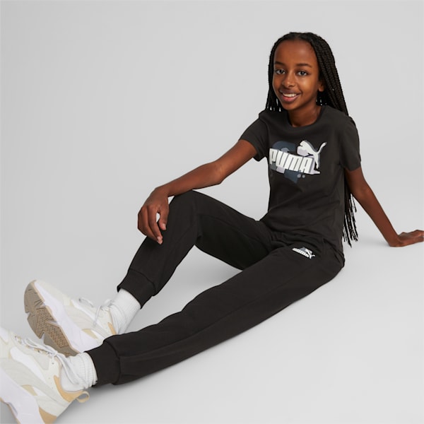 Essentials+ Street Art Kids' Regular Fit Sweatpants, PUMA Black, extralarge-IND