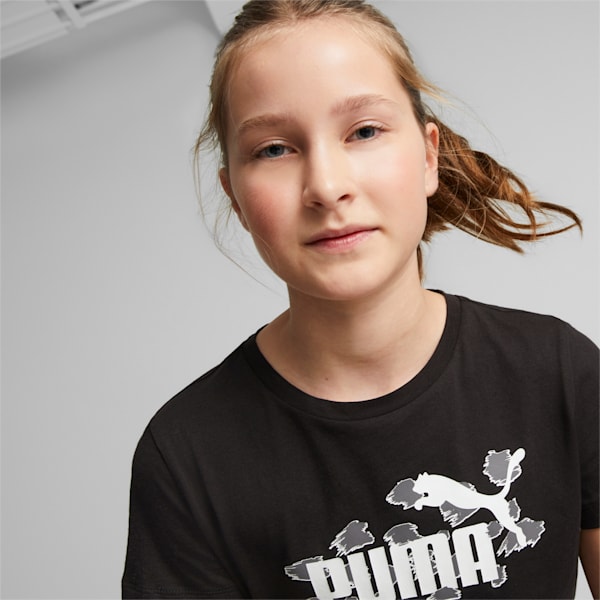 Camiseta Essentials+ Animal para niños grandes, PUMA Black