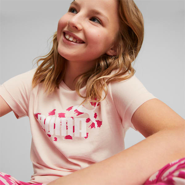 Camiseta Essentials+ Animal para niños grandes, Rose Dust
